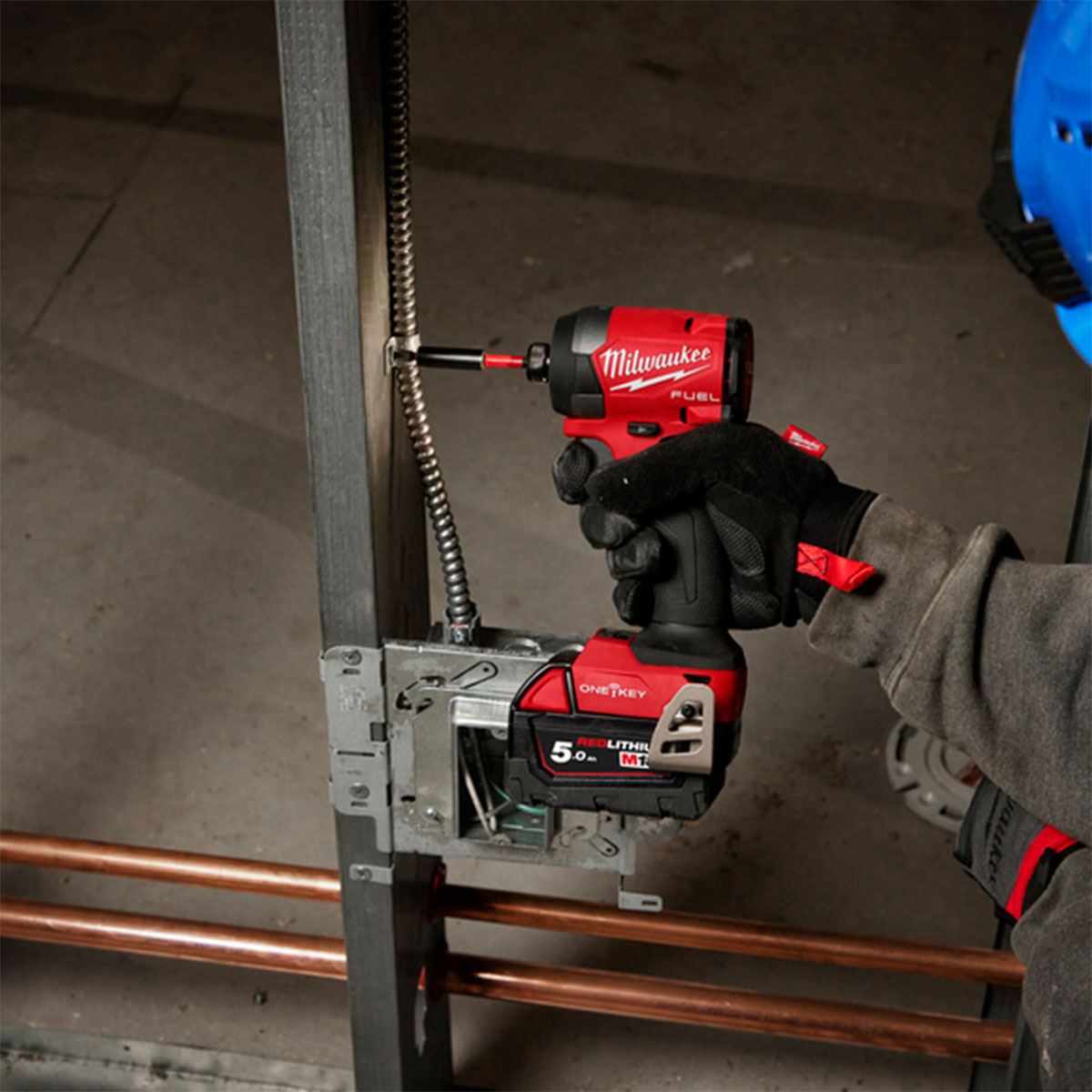 Milwaukee M18ONEID3-0 18V ONE-KEY Brushless 1/4" Impact Driver with 1 x 3.0Ah Battery & Charger