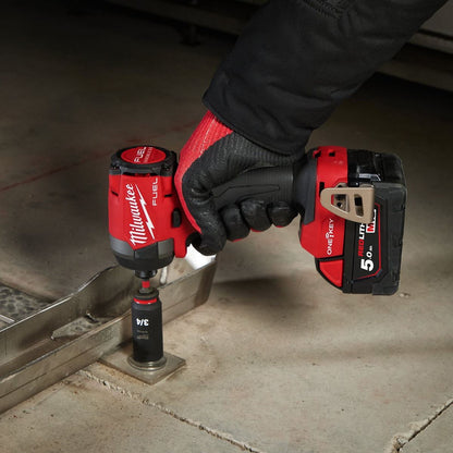 Milwaukee M18ONEID3-502X FUEL 18V Brushless 1/4" Impact Driver with 2 x 5.0Ah Batteries, Charger & Empty Tool Box (Without Inlay)