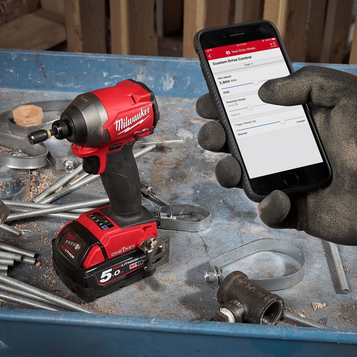 Milwaukee M18ONEID2-0X Fuel 18V Brushless 1/4" Impact Driver Body Only in Case 4933464090