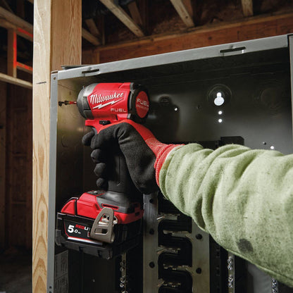 Milwaukee M18FID3100P-502P 18V FUEL Brushless 1/4" Impact Driver with 2 x 5.0Ah Batteries, Charger, Packout Case & Accessories Set 4933499037