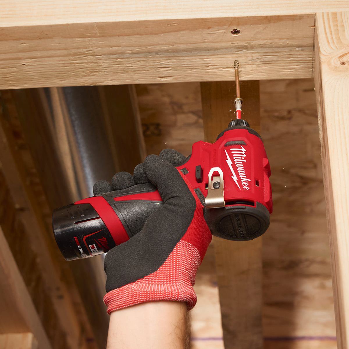 Milwaukee M12BLIDRC-0 12V Brushless Compact Impact Driver with 1 x 2.0Ah Battery Charger & Bag