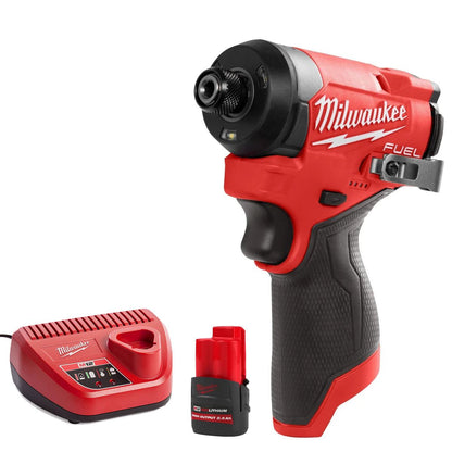 Milwaukee M12FID2-0 12V Brushless Impact Driver with 1 x 2.5Ah Battery & Charger